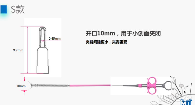 可旋转重复开闭软组织夹